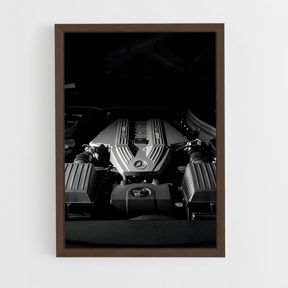 Poster Mécanique de Performance – affiche Mercedes (vue 5)